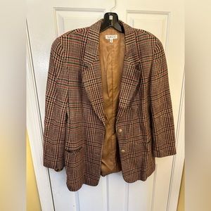 Vintage Talbots Plaid Blazer